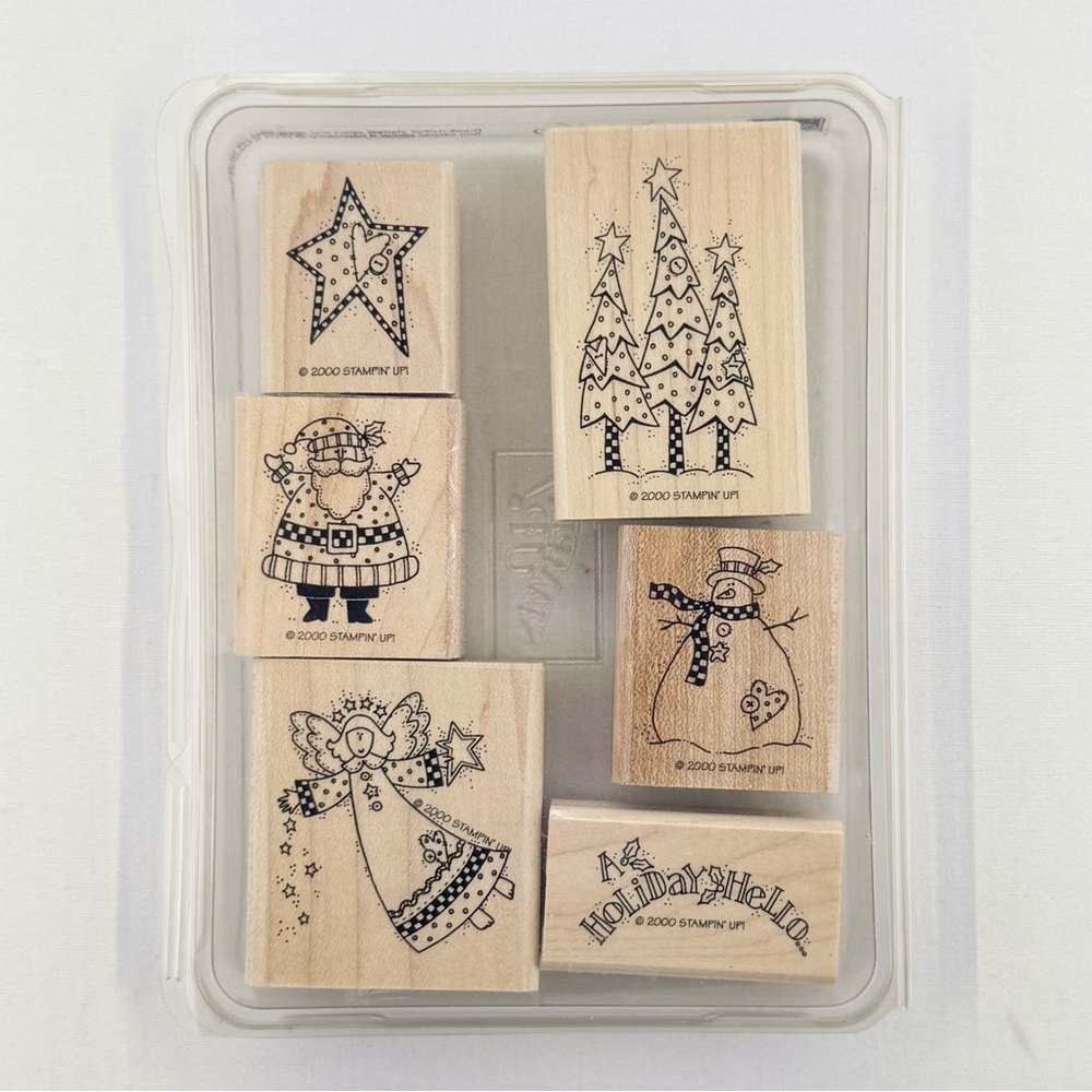 Stampin' Up! Holiday Hello Rubber Stamps Set